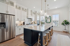 Fridge, microwave, oven, dishwasher - “Tidewater” 2568 Helmsman Rd. Spectacular Space at Kiawah River, 3 Bedrooms, Sleeps 9. (Johns Island)