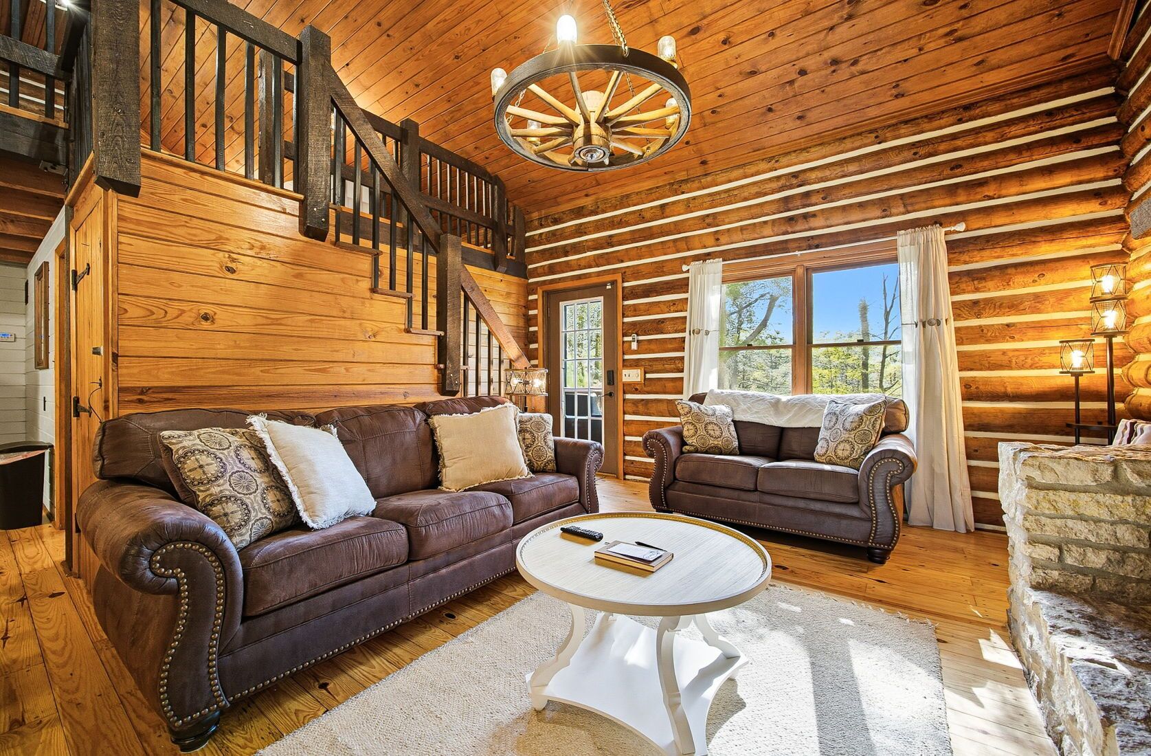 Smart-tv en een open haard