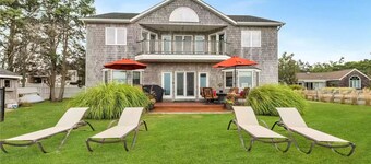 Waterfront house next to Bellport golf course