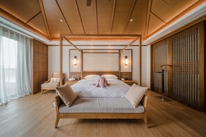 Suite Deluxe, 1 cama de matrimonio grande, terraza, junto a la montaña | Interior