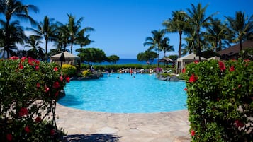 Een verwarmd zwembad