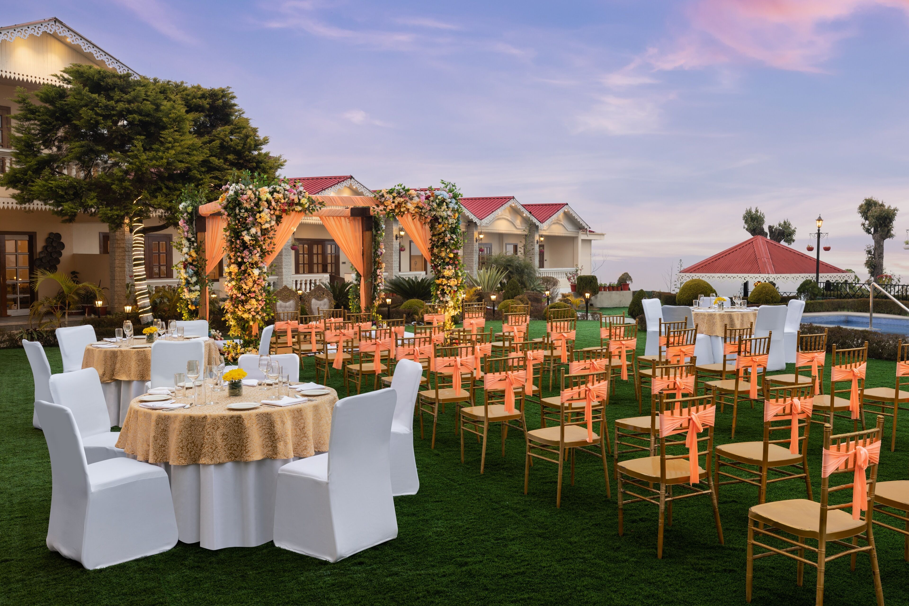 Área de bodas al aire libre