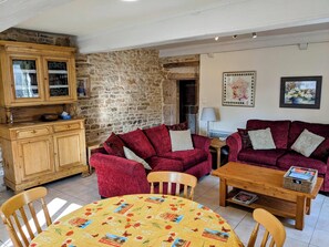 Televisión, chimenea, reproductor de DVD y libros 