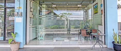 Façade de l’hébergement