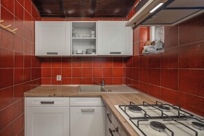 家庭联排别墅, 2 间卧室, 临海 (Lovely Holiday Home By The Sea) | 私人厨房 | 冰箱、烤箱、炉灶、茶具/咖啡用具