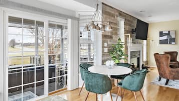 House, Multiple Beds, Fireplace | Dining
