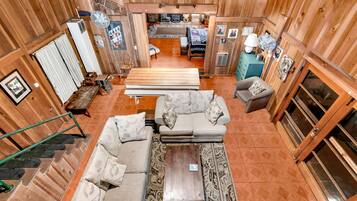 Cabin, Multiple Beds, Fireplace, Mountain View (Rustic Knotty Pine) | Interior