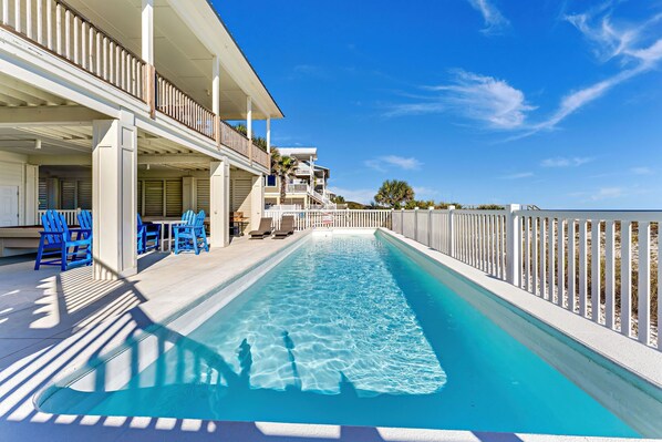 A heated pool
