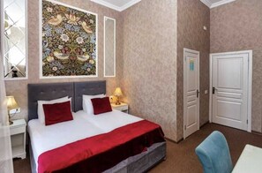 Doppel- oder Zweibettzimmer | Schallisolierte Zimmer, Bügeleisen/Bügelbrett, kostenloses WLAN