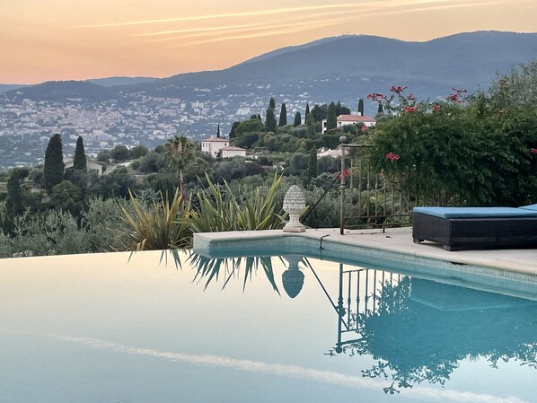 Een verwarmd zwembad