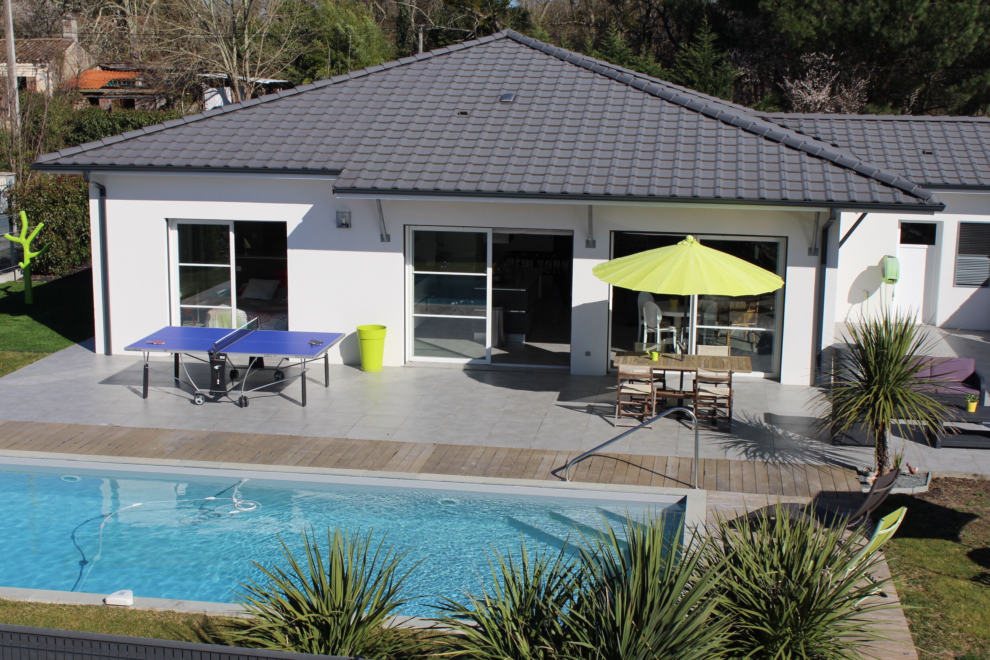 Maison chic, 3 chambres, avec piscine