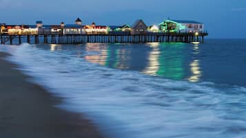 Sun-loungers, beach towels