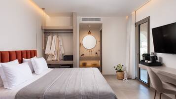 Suite Studio Élite, 1 chambre | Literie de qualité supérieure, coffres-forts dans les chambres