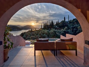 Deluxe Double Room | Premium bedding, pillowtop beds, free minibar items, in-room safe - Isavoria Resort (Parga)