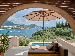 Deluxe Double Room | Premium bedding, pillowtop beds, free minibar items, in-room safe - Isavoria Resort (Parga)