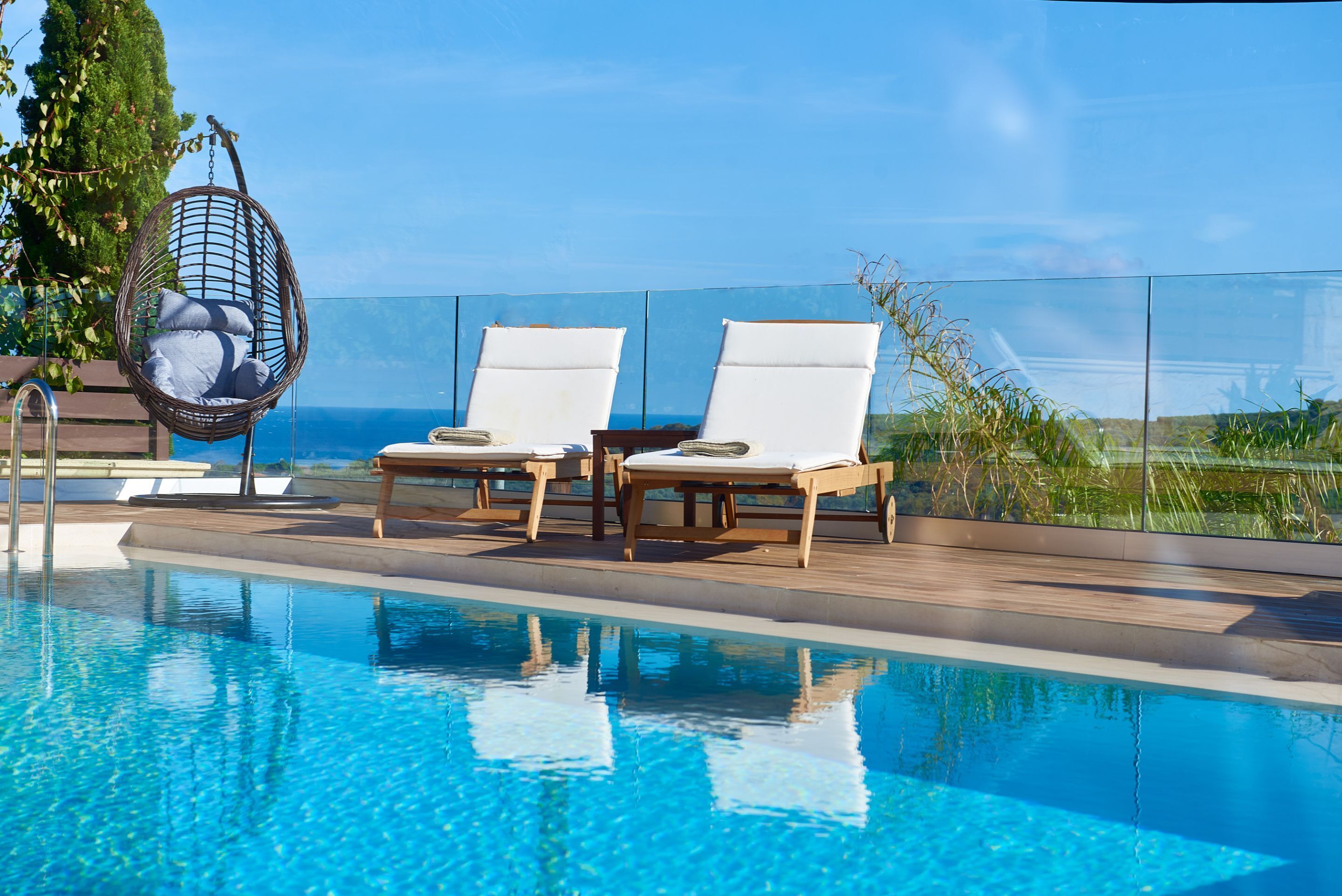 Deluxe Villa, 4 Bedrooms, Private Pool, Sea View | View from room