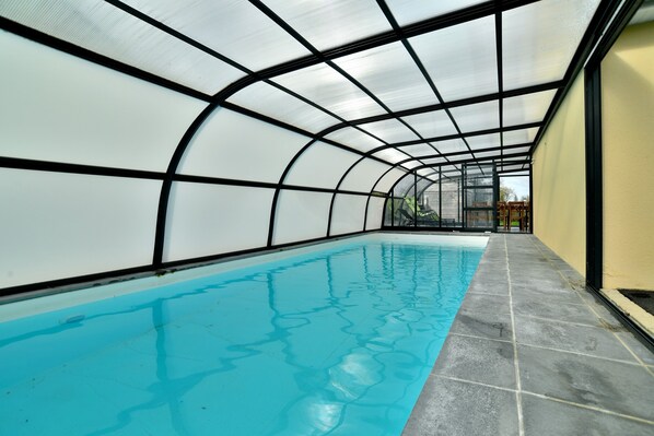 Una piscina riscaldata