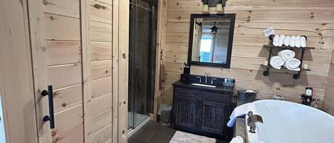 Shower, towels