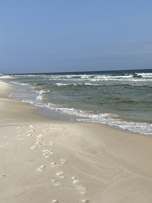 On the beach