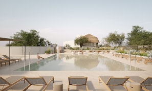 Kolam renang outdoor musiman