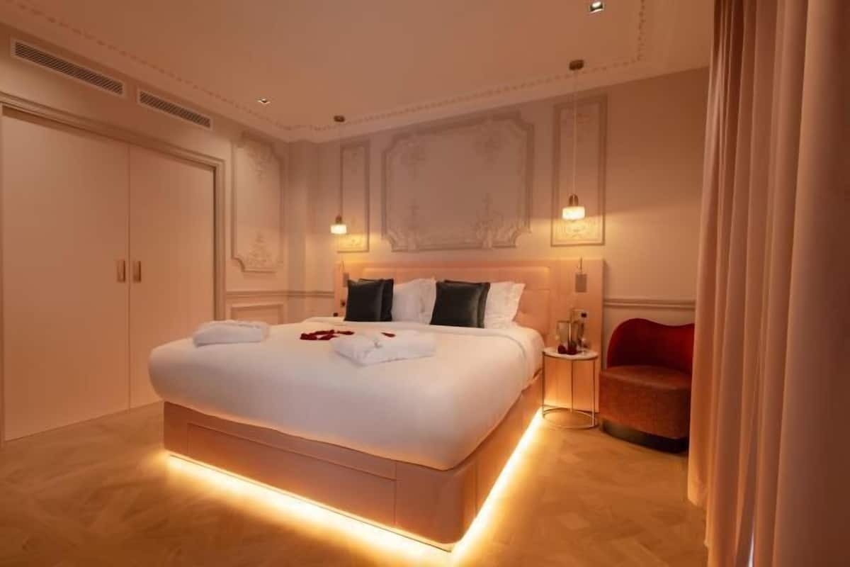 1 bilik tidur, peralatan tempat tidur premium, peti besi dalam bilik