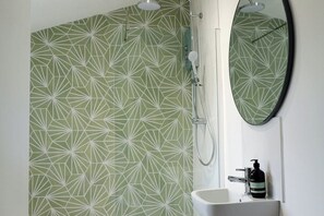 Shower, hair dryer