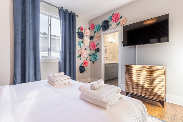 4 habitaciones, tabla de planchar con plancha y wifi gratis 