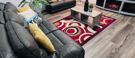 Smart TV y chimenea