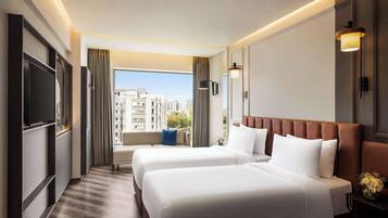 Premium Room, 2 Single Beds | Individually furnished, desk, laptop workspace, bed sheets