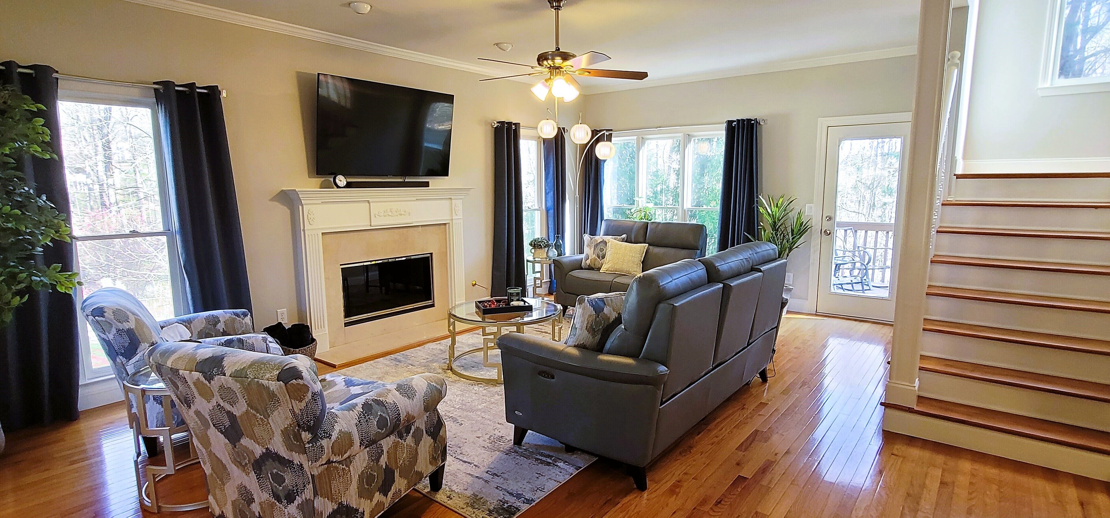 TV connectée, cheminée