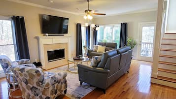 TV connectée, cheminée