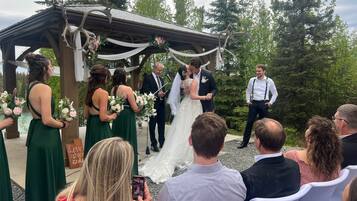 Außenbereich für Bankette