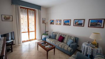 Fernseher, DVD-Player, Bücher