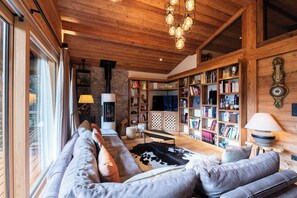 TV, video games, books, stereo - Comfortable family chalet for 12 people with sauna and large wooded garden (Samoens)