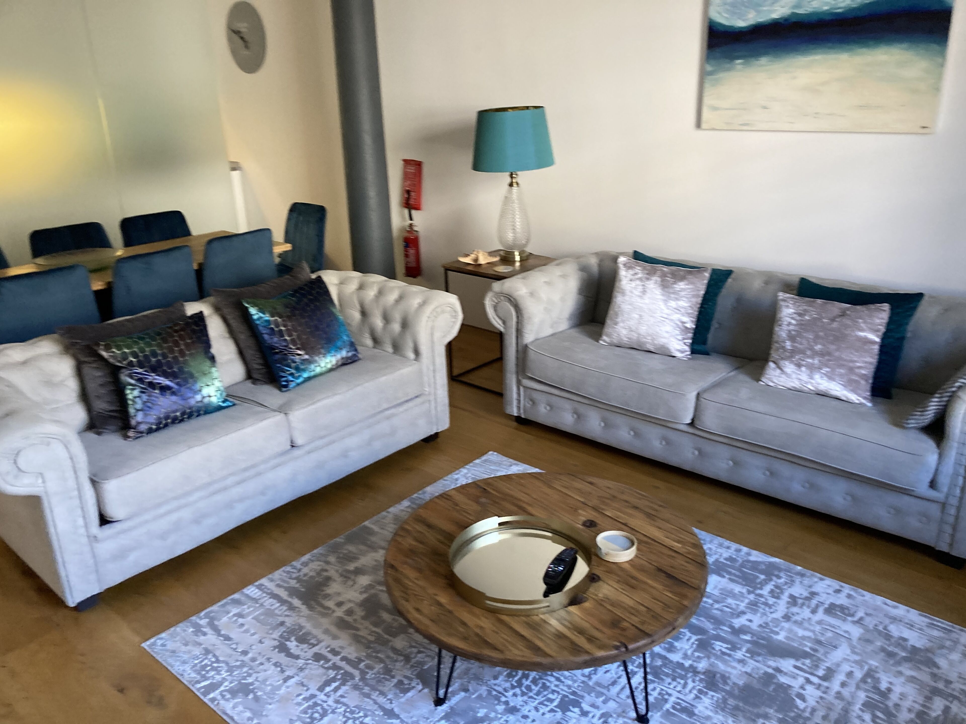 TV connectée, cheminée