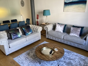 TV connectée, cheminée