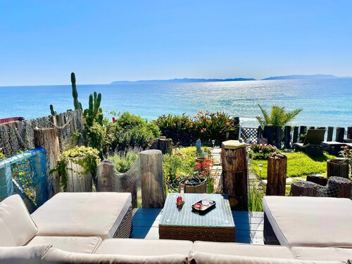 Oceanfront-2730 sqft w/SPA, HugeDeck+Garden+VIEWS