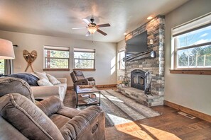 TV, fireplace, table football - McCall Home + Hot Tub ~ 2 Mi to Payette Lake (McCall)