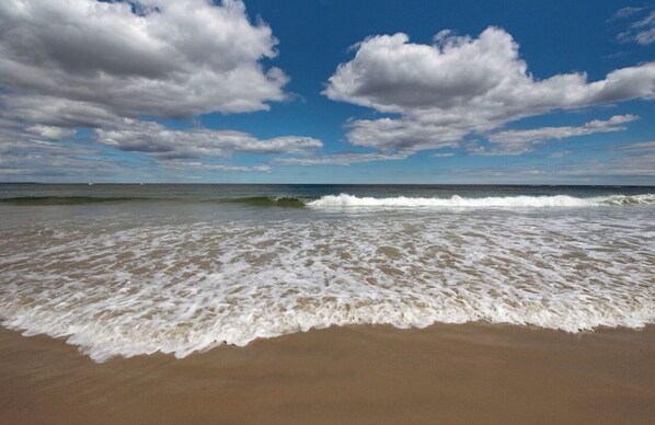 Vlak bij het strand