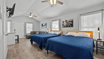 Memory foam beds, iron/ironing board, WiFi