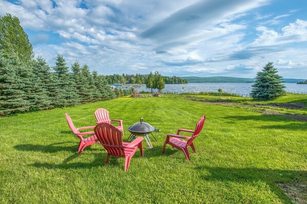 Property grounds - InTown Lake House - downtown Rangeley home on the Lake (Rangeley)