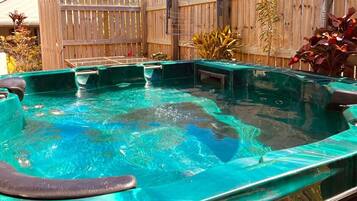 Bañera de hidromasaje al aire libre