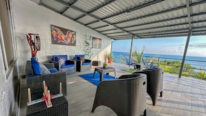 Terrace/patio - Solarium Beach House in Atami with ocean View (Tamanique)