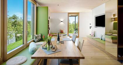 Chalet 'Bodensee Oberschwaben' avec terrasse privée, jardin privé et Wi-Fi