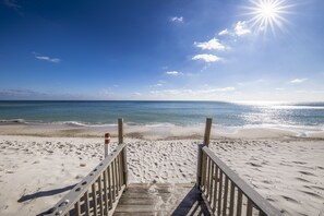 Am Strand, weißer Sandstrand