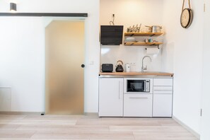 Appartement Supérieur, cuisine, vue ville | Cuisine privée