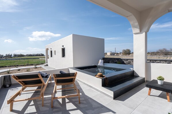 Suite, 1 Bedroom (Avra) | Terrace/patio - Almira Luxury Suites (Santorini)