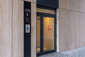 Exterior detail - Modern Apartment close to the Sea | Balcony and Air Conditioning (Rogowo)