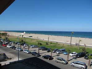En la playa 