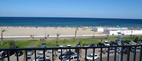 Na praia